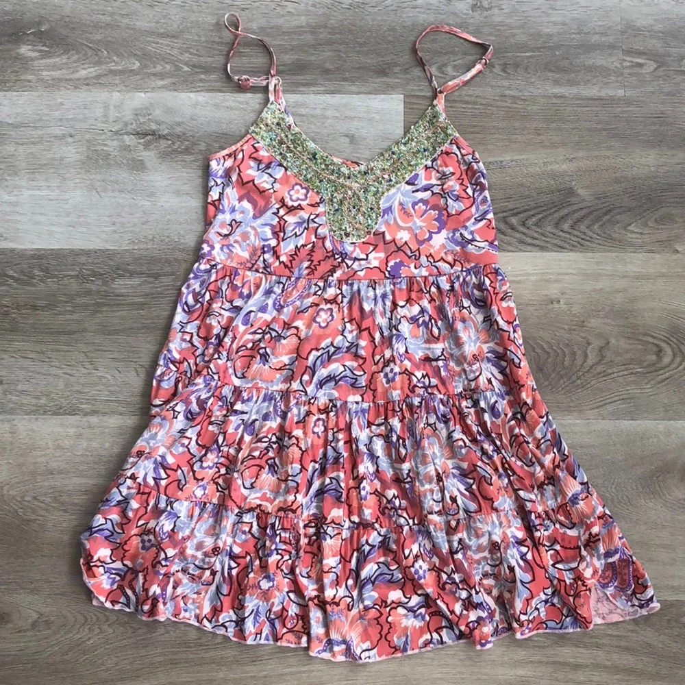 Vintage beaded free people dress - Picture 1 of 10